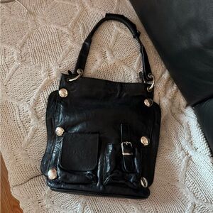 Black D&G Leather Tote Bag